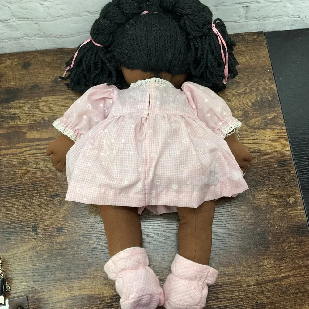 Soft Sculpture Vintage Black Homemade Cabbage Patch Doll
